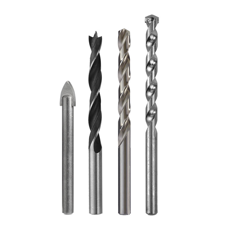 Devon D-DBS6-4C 4-Piece Drill Bit Set - Twist Drill Bits, Wood Drill Bits, Construction Drill Bits, Tile Drill Bits 1