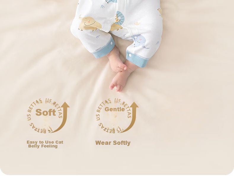 Beitaisi Baby Clothes Spring And Autumn Long-Sleeve Onesie, Pure Cotton Newborn Romper, Boys And Girls Infant Early Spring Pajamas 2