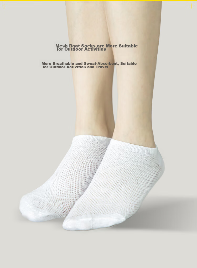 JOYTOUR Disposable Compression Socks for Men And Women, Business Travel Portable Accessories, White Mid-Calf Socks for Men, 5 Pairs Per Pack 6