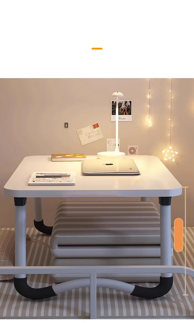 XINGKAI Bedside Small Table, Bed Laptop Desk, Foldable Bed Desk, Study Table BGZ692 Flat White 60*40 4