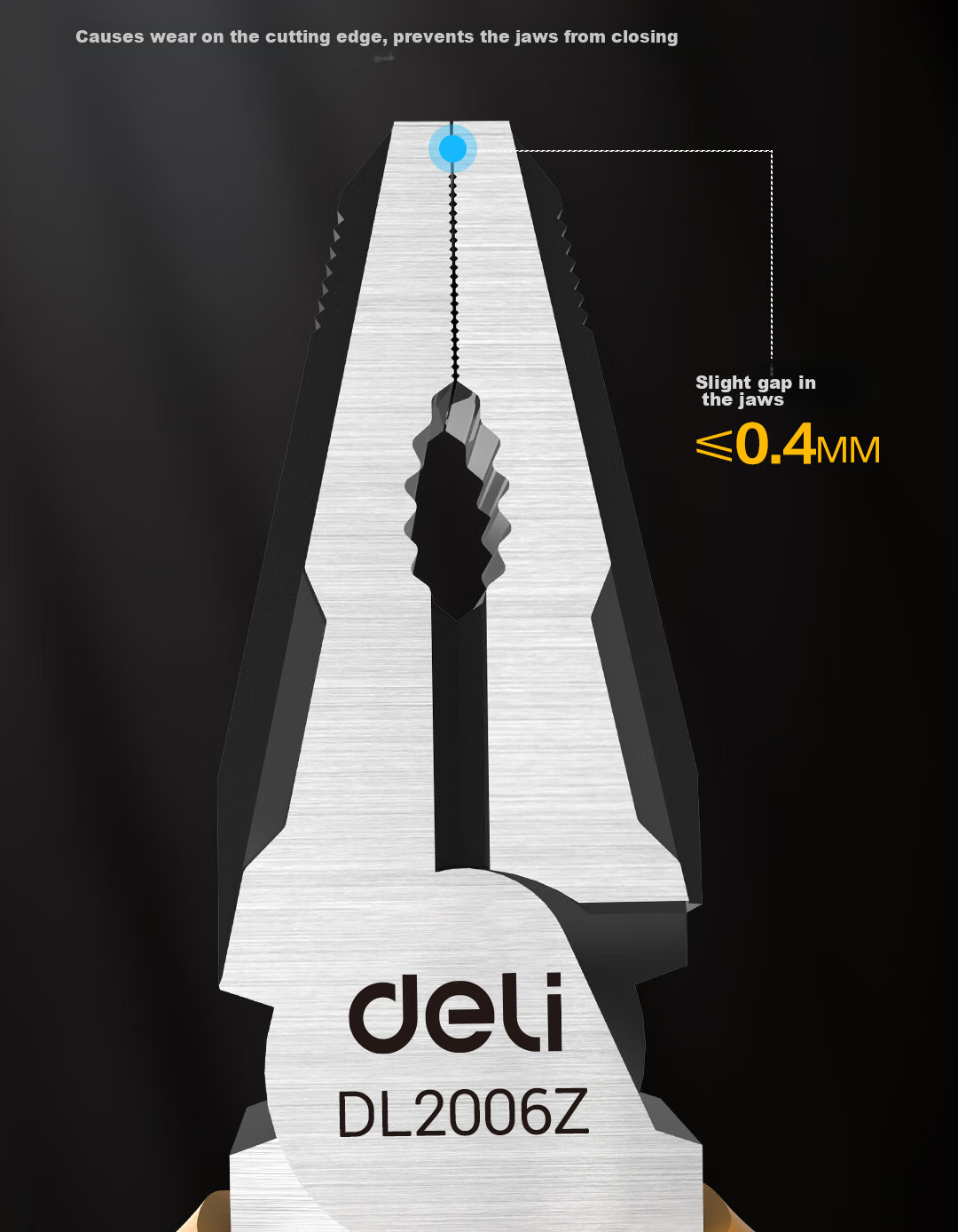 Deli Pliers with Rubber Handle, Wire Cutters, Multi-Functional Flat-Nose Pliers, Line Cutters, 6-Inch Long-Lasting, 55# Carbon Steel 6