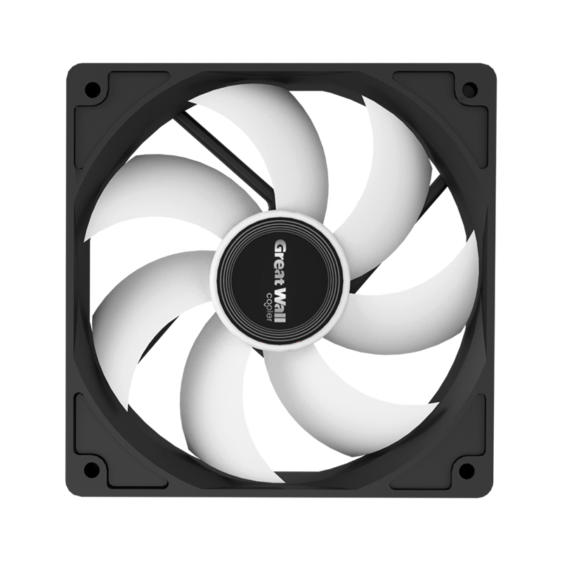 Great Wall Jiuxiang X120 Computer Case Fan (12cm/Simple Non-Luminous Design/4-Pin Power Supply/Durable Bearing)