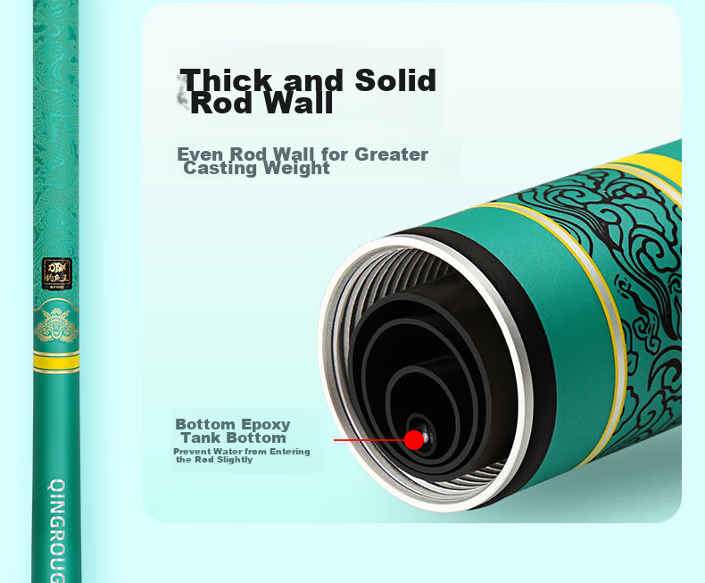 Diaoyuwang Lightweight Dragon Year Commemorative Edition Ultra-Hard Thin Fishing Rod for Carp And Wild Fishing 15