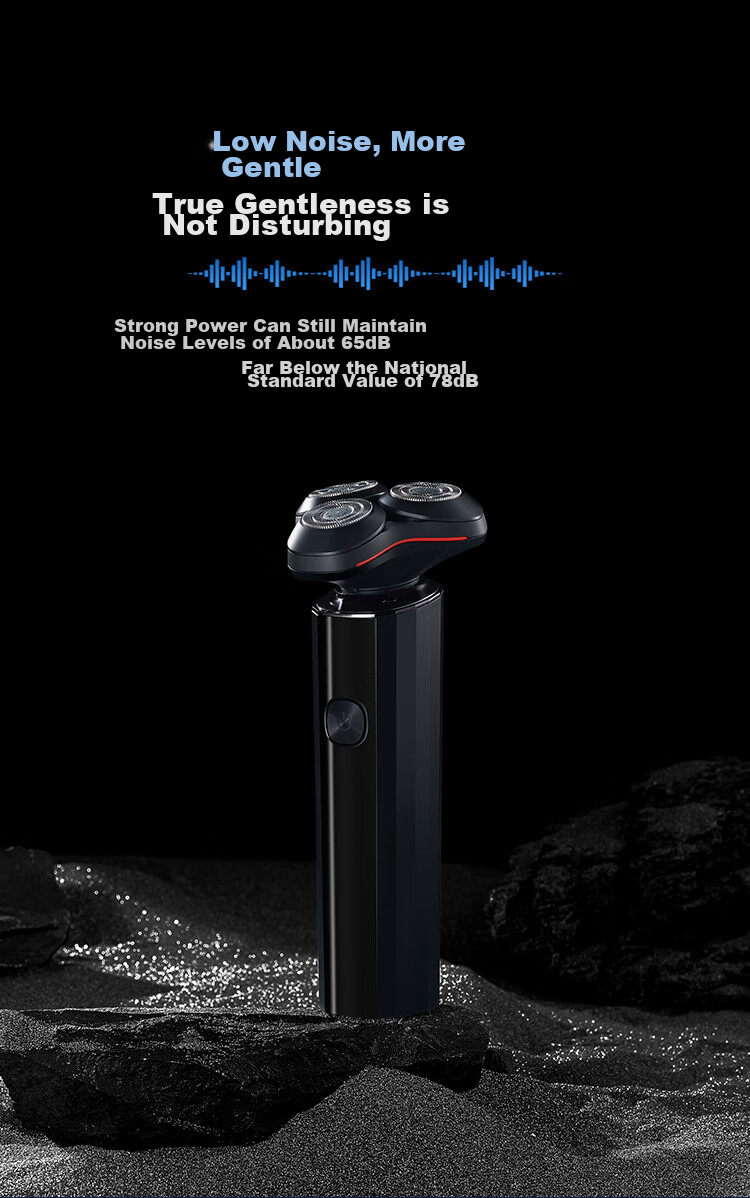JD Original Three-Head Shaver Portable Model, Long Battery Life Electric Razor, Electric Beard Trimmer, Rotating Shaver, Washable, Birthday Gift for Dad Or Boyfriend 9
