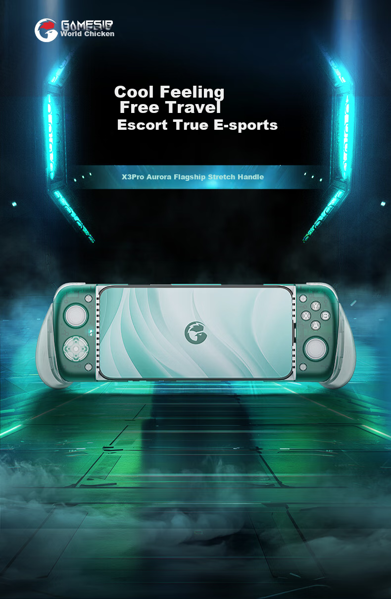 GAMESIR X3 Pro Aurora Cooling Gaming Controller Type-C for Apple IPhone 15, Android Switch, Mobile Games, Racing, Genshin Impact 2