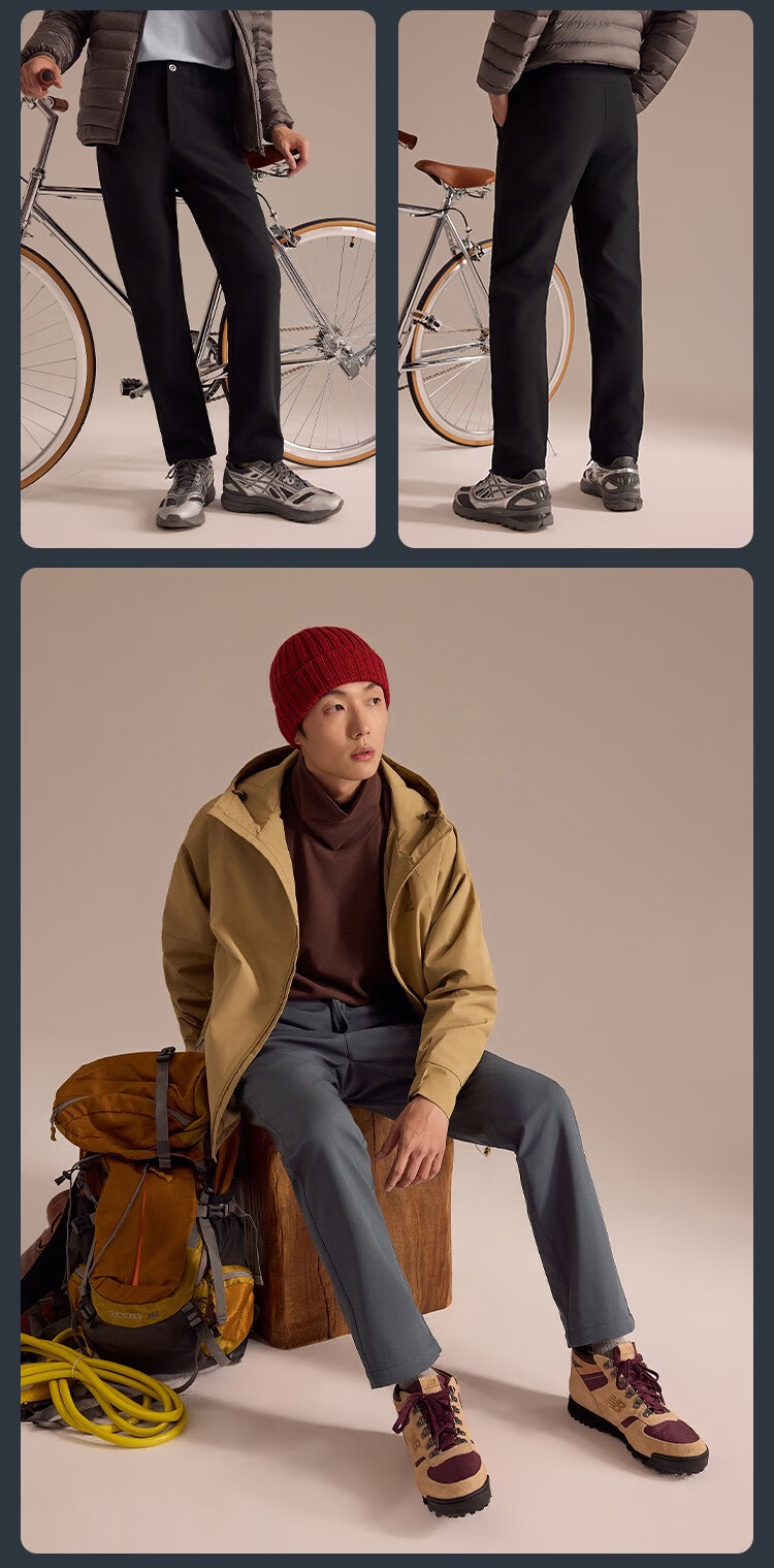 JD Original Fengdun 500 Soft Shell Pants, Fleece-Lined Trousers, Sports Long Pants, Warm for Hiking And Mountaineering, Obsidian Black, Size S 12