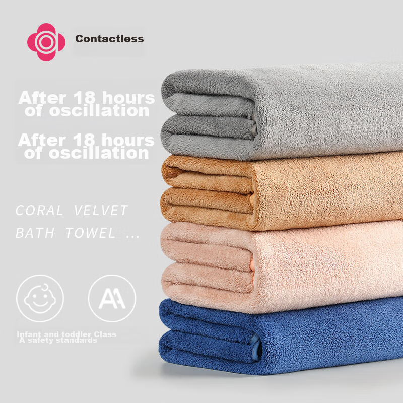 Grace Bath Towel for Women, Summer Absorbent Quick-Drying, Home Use Absorbent for Men, Shower Couple Style Adult Wrap Towel, Gray, 70*140cm