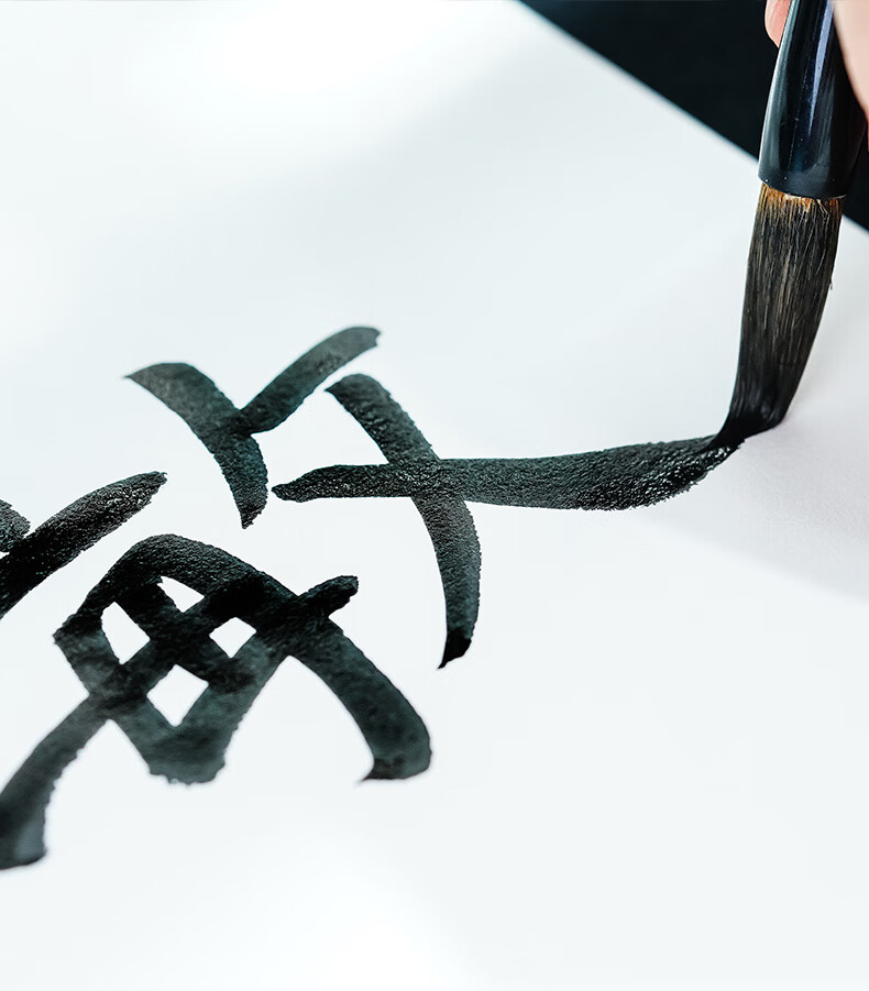 Rongbaozhai Wolf Hair Brush Set Soft Brushes for Calligraphy Practice in Large, Medium, And Small Regular Script. Four Treasures of The Study for Calligraphy And Chinese Painting. Copybooks for Adults, Beginners, Students. Wolf Hair Calligraphy And Painting Brushes 6