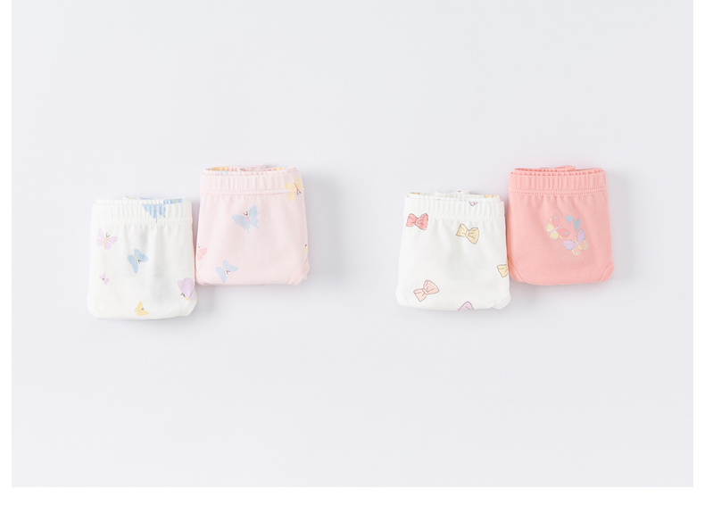 DAVE & BELLA [Two-Pack] Girls' Underwear, Baby Triangle Panties, Children's Underwear, Big Kids' Comfortable Panties 9
