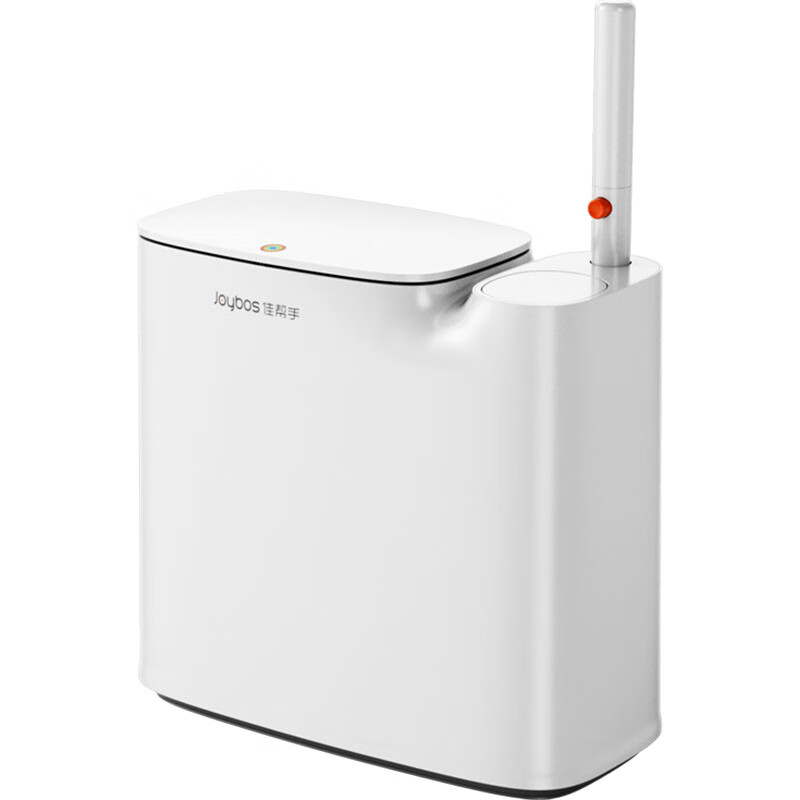 Jiabangshou Disposable Toilet Brush Trash Can, 7.7L with Lid, for Bathroom And Toilet, Narrow Gap Design with 12 Brush Heads