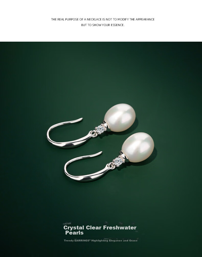 Qlady Baroque Pearl Stud Earrings for Women, Luxury High-End 2026 New Style Elegant Silver Needle Earrings, Birthday Gift 4