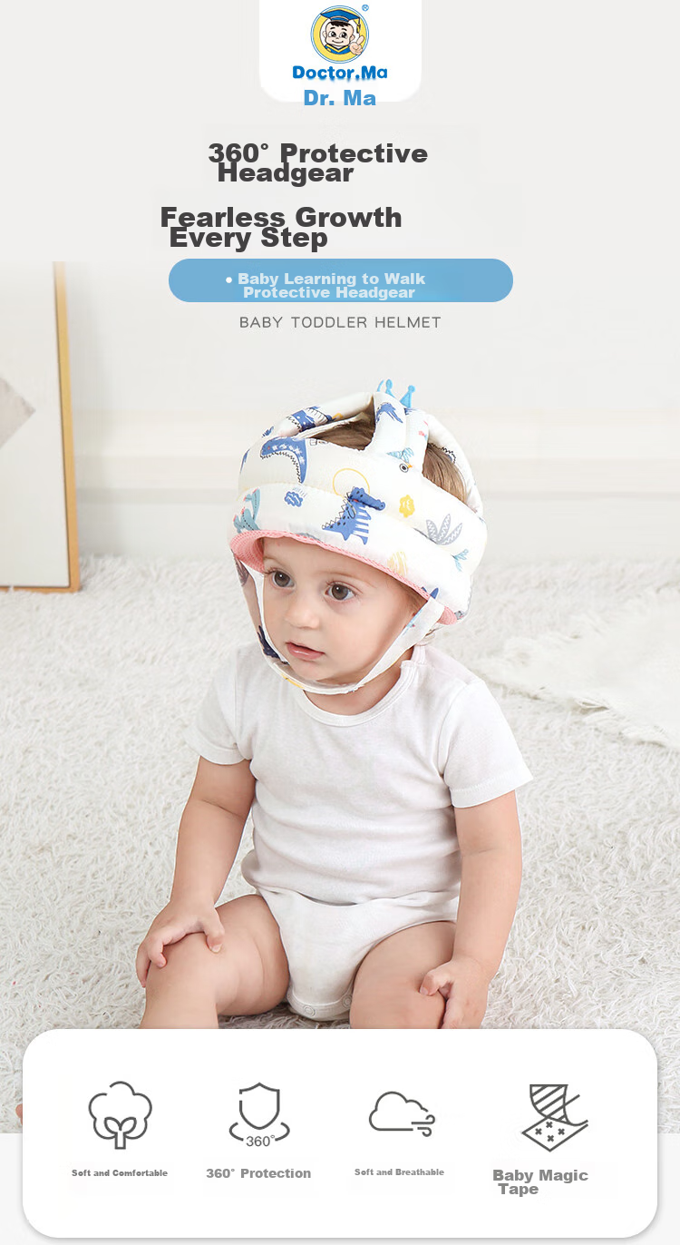 DOCTOR MA Baby Anti-Fall Hat, Head Protection Cap, Toddler Walking Protection Cap, Anti-Collision Hat, Breathable Toddler Walking Aid A1008 1