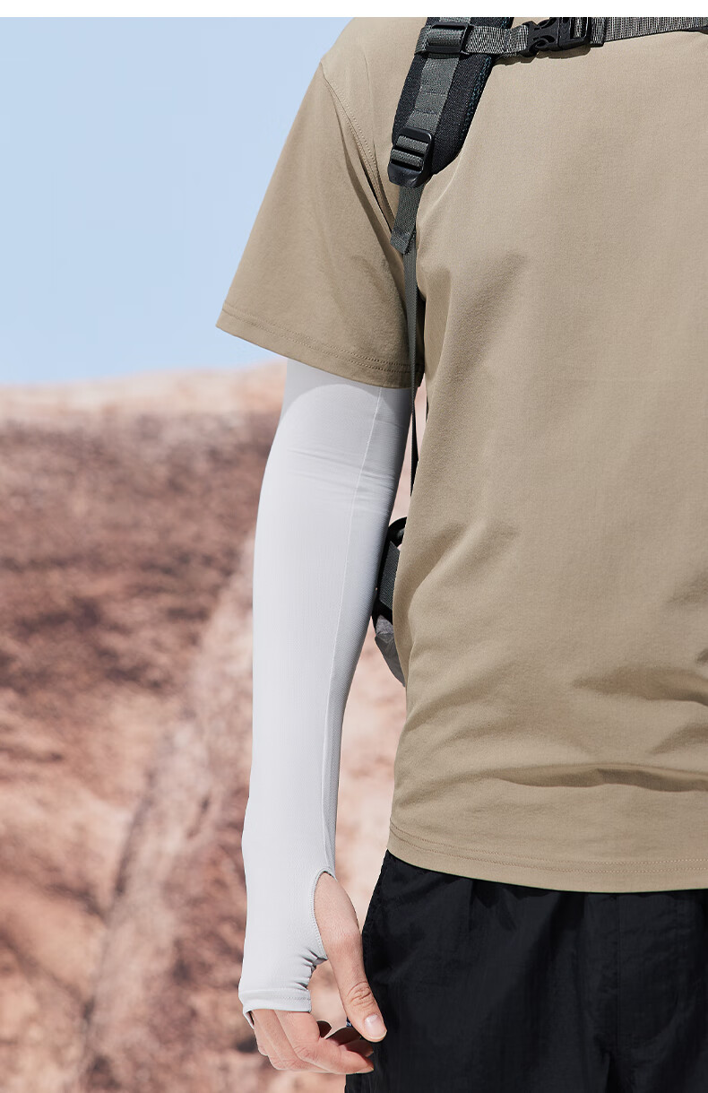 MISSION UV Ice Silk Sun Protection Arm Sleeves for Men, Summer Driving Cycling Cooling UV-Resistant Arm Covers, Arm Guards 3
