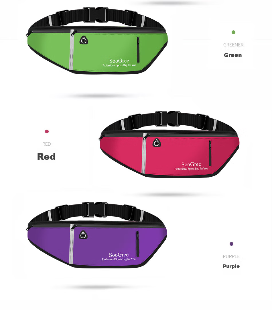 SooGree Sports Waist Pack, Running Phone Carrier, Unisex for Men And Women, Cycling Marathon Waterproof Multifunctional Phone Storage 14