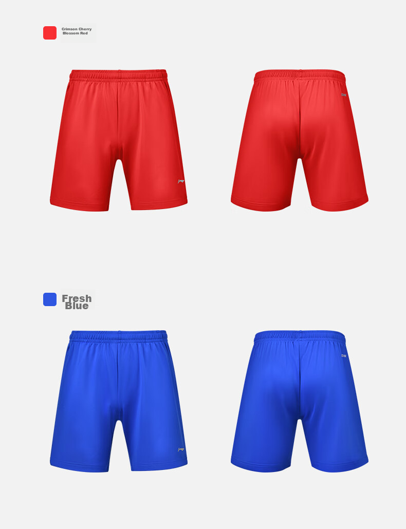 Li-Ning Table Tennis Shorts, Unisex, Quick-Drying Breathable Table Tennis And Badminton Shorts, Fresh Blue, Size S 6