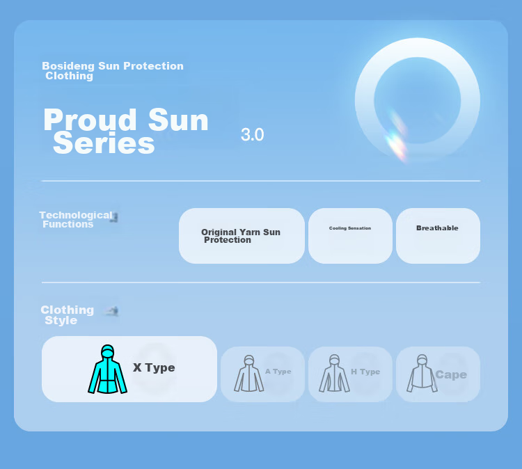 BOSIDENG National Standard Sun Protection Clothing for Women, Extra Long Style, Cool And Breathable, Full Body UV Protection, Slim Fit, Heightening Effect, Travel Jacket 3