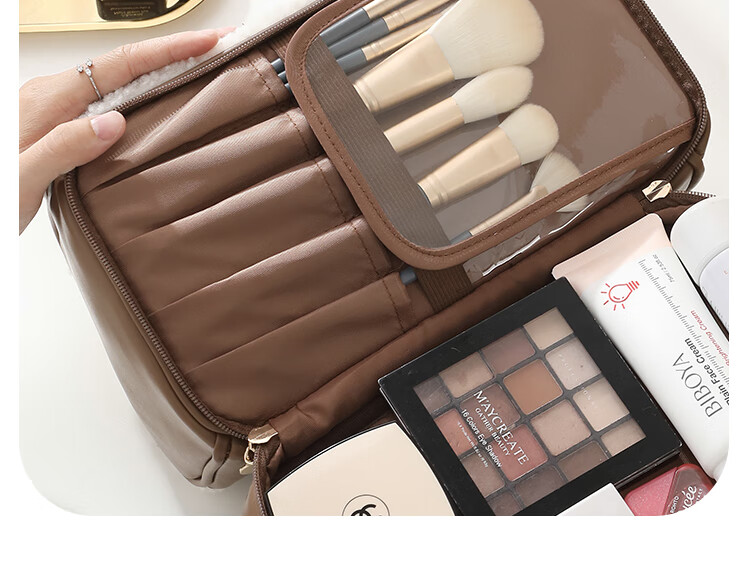 Lehuolvxing Portable Cosmetic Bag for Women, 2026 New Stylish Toiletry And Skincare Organizer, Large Capacity Waterproof Travel Set 11