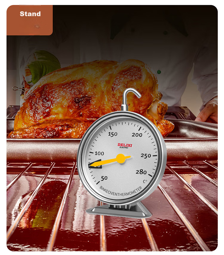 DELIXI ELECTRIC 304 Stainless Steel Oil Thermometer, 20-280°C, for Kitchen Baking And Deep Frying, Quick Temperature Measurement, No Battery Required 10