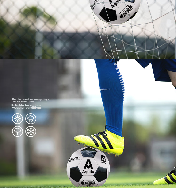 Deli No. 4 Soccer Ball for Children, Teenagers And Students Training And Competition PVC Machine-Stitched Wear-Resistant Elastic Exam Football 12