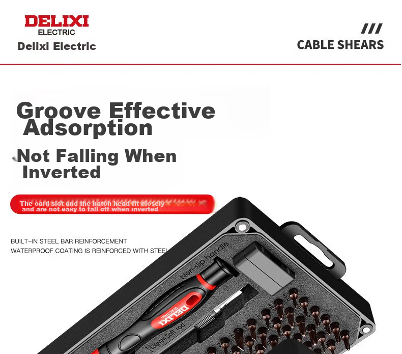 DELIXI ELECTRIC Screwdriver Set, Laptop Disassembly Tools, Complete Precision Set with Phillips, Flathead, Hexagonal And Torx Bits, Multi-Functional 107-I 18
