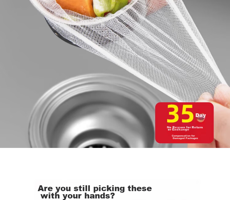 CHUSHE Sink Strainer, 300 Disposable Household Kitchen Sink Filter, Vegetable Washing Basin Anti-Clogging Mesh, Food Residue Draining Net 1