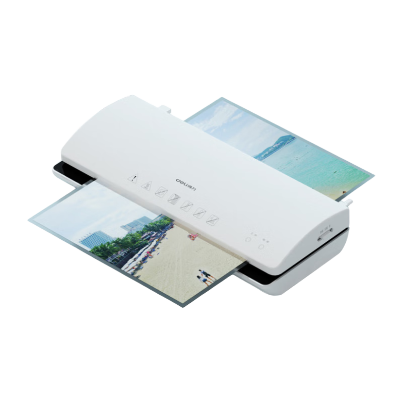 Deli Home And Office Photo Laminator, Suitable for A4 And Smaller Sizes, Compact Commercial Photo Laminating Machine, Film Sealing Machine, Cover Film Applicator 3897