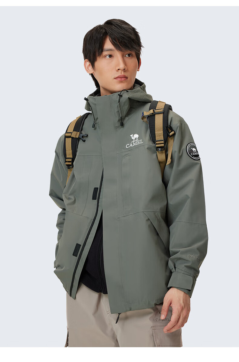 Camel [Wang Junkai Edition] Outdoor 3-in-1 Waterproof Mountaineering Jacket Unisex New Arrival 36