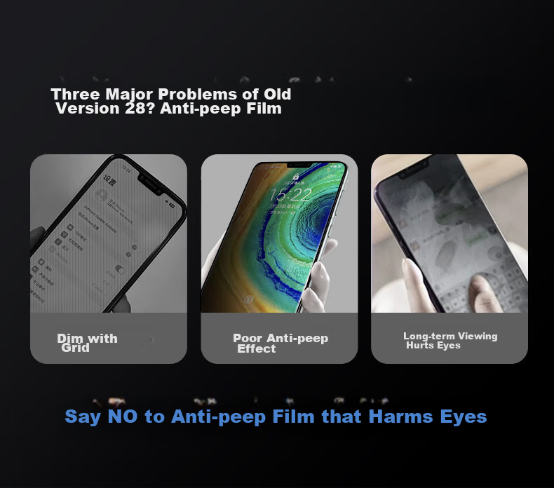 DIVI [28° True Privacy] Privacy Screen Protector for Huawei Mate30, Hydrogel Film, Anti-Peeping Full Coverage Non-Tempered Glass Film, Shatterproof, Scratch-Resistant, Dust-Proof Protective Film 3