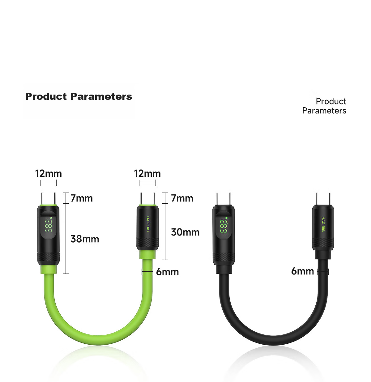 Hagibis Type-C Full-Function Digital Display Data Cable, Compatible with Thunderbolt 4 Dual-Head USB4, Suitable for IPhone 17 Charging Cable, PD Fast Charging, Hard Drive High-Speed Transmission, Silicone Video Cable 26