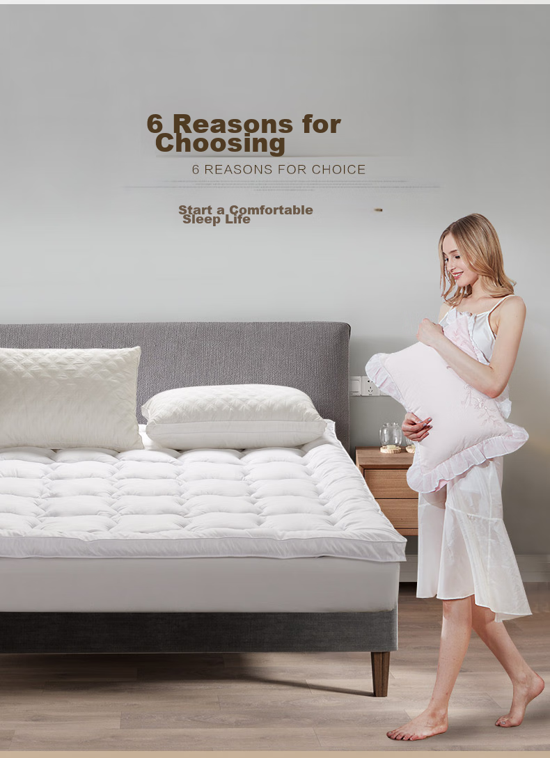 FUANNA Mattress Protector, Non-Slip Thickened Bed Pad, Foldable Washable Mat, Enlarged Tatami Pad for 1.8-Meter Bed 3