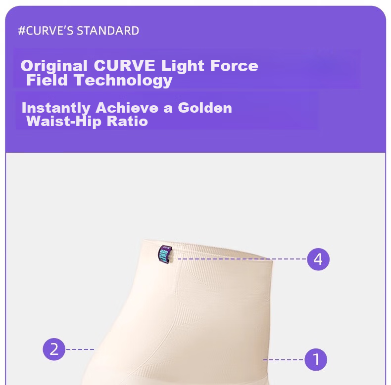 Curvilism [Victoria Song Style] Cloud Waist-Slimming Hip-Lifting Pants for Women Shaping Waist High-Waist Leggings Nude XL Size 10