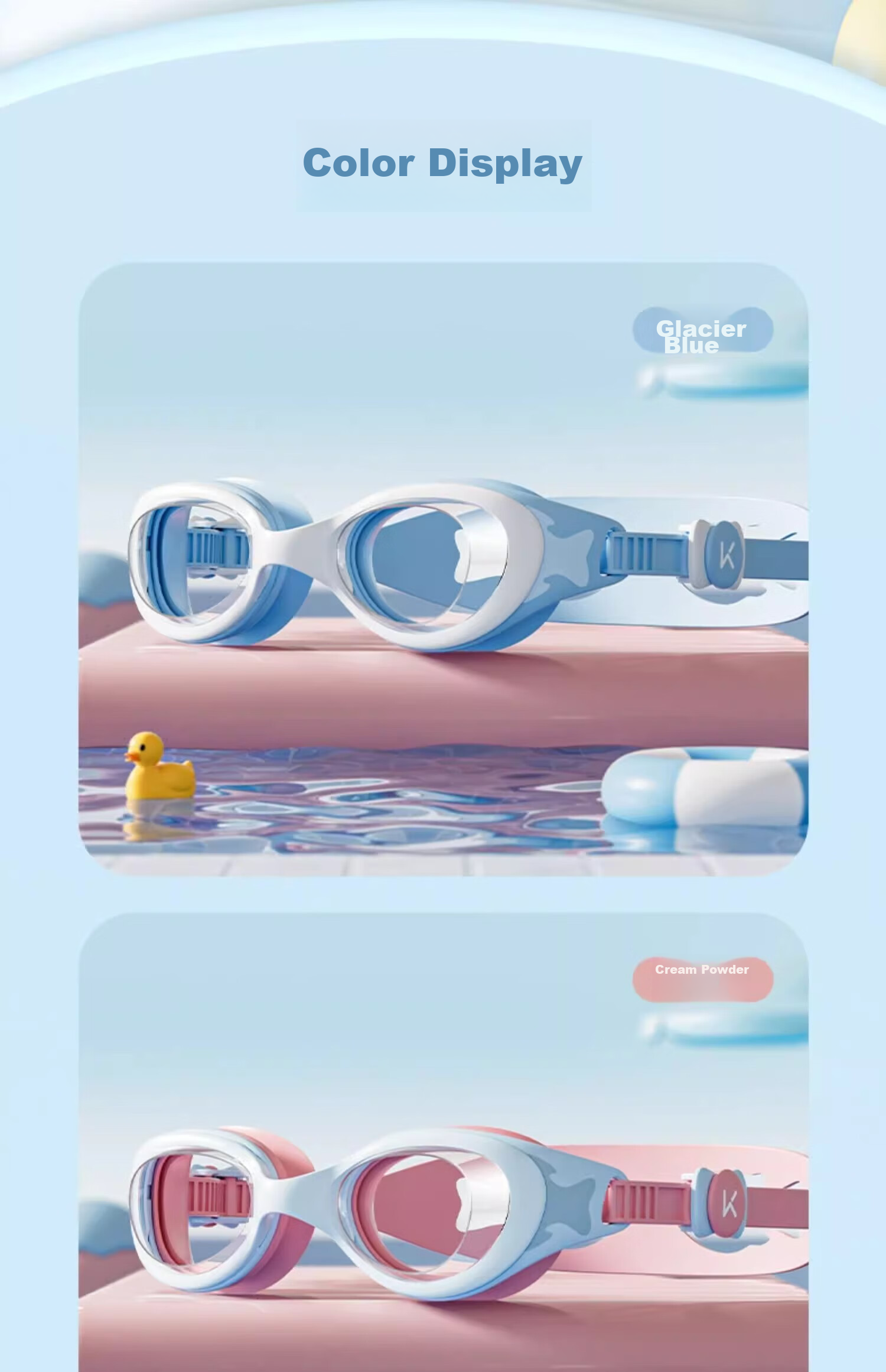 Keep Children's Swimming Goggles for Boys And Girls, High-Definition Waterproof Anti-Fog Swimming Glasses Professional Diving Equipment 19