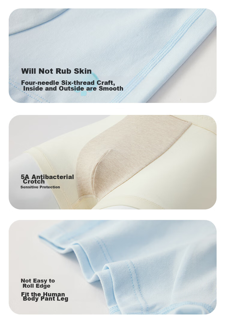 Q21 Antibacterial Kids Cotton Boxer Briefs for Boys and Girls, Sweat-Absorbent, 3-Pack 11