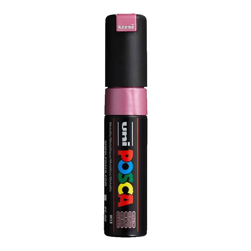 Uni Mitsubishi POSCA Acrylic Marker (Large Size), Metal Powder, Single PC-8K Brush, Poster Advertising Marker, Drawing Handwriting Graffiti Pen, Painting Watercolor Pen, Graduatio
