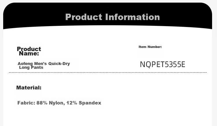 NORTHLAND Men's Quick-Dry Long Pants, Outdoor Moisture-Wicking, Breathable, Comfortable, Versatile Casual Trousers for Me 14