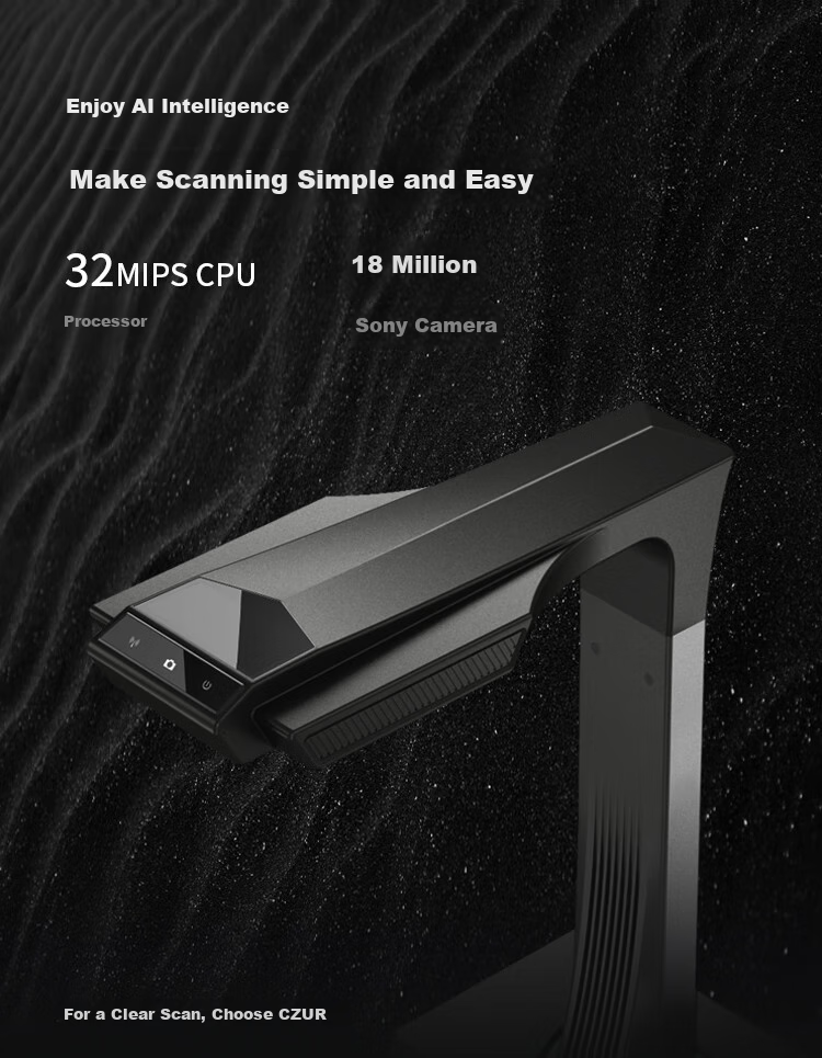 CZUR AuraPlus Side Light Anti-Reflective 20 Million Pixel Book Scanner A3/A4 Office Home Document Scanner Magazine Book High-Speed Camera Scanner 6