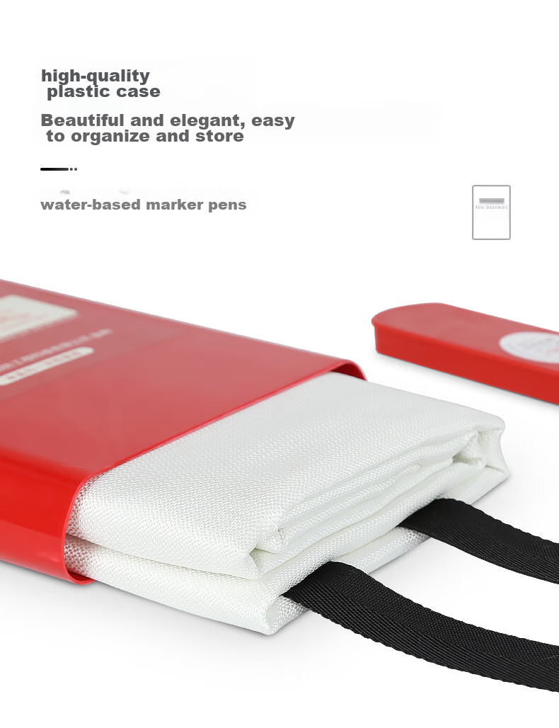 JINGXI Fire Blanket, Fiberglass Fire-Resistant Mat, for Home Kitchen Canteen Use, Fire Extinguisher Box, Escape Blanket, 1.5M X 1.5M 13