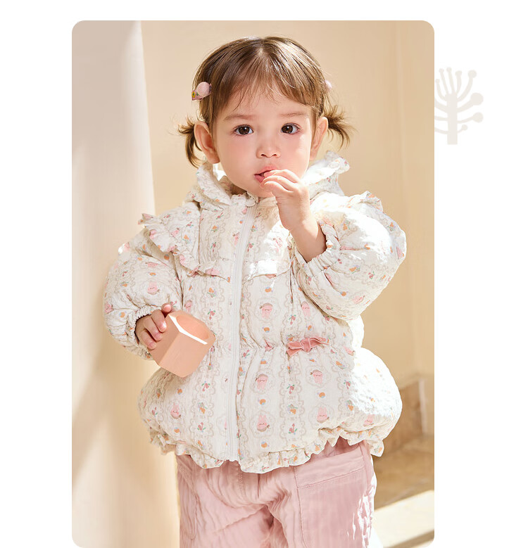 BALABALA Children's Clothing, Baby down Jacket, Girls' Winter Short Coat, Kids' Warm Outerwear, Cute Boys' 19