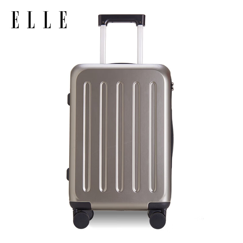ELLE 20-Inch Luggage, Women's Suitcase, Fashionable Travel Case, Zipper, Universal Wheels, Combination Lock