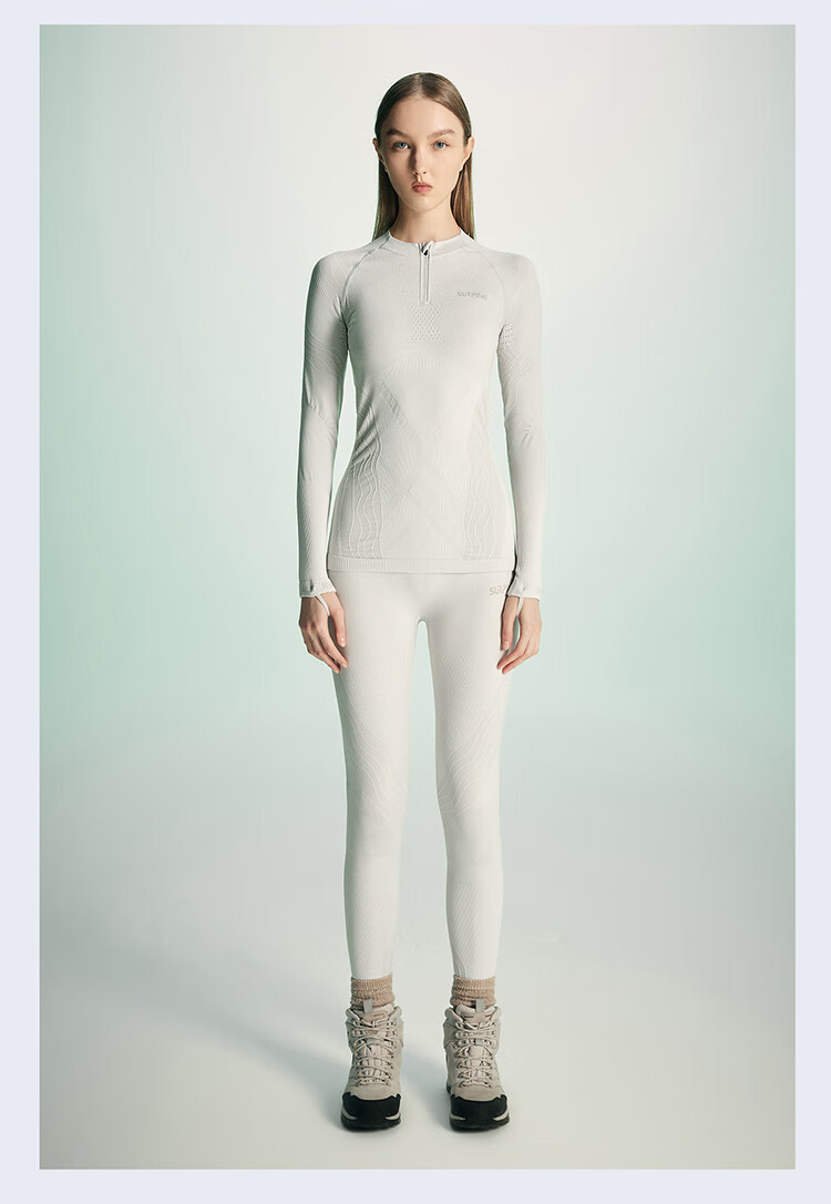 SURPINE Lingfeng Series Merino Wool Quick-Dry Top for Women, Moisture-Wicking, Warm Base Layer for Outdoor Hiking And Mountaineering 16