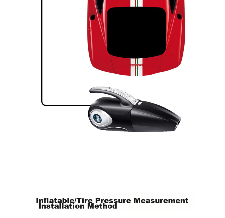 Jumu Car Air Pump And Vacuum Cleaner Combo, Portable Electric Tire Inflator with High Power for Car Use 14