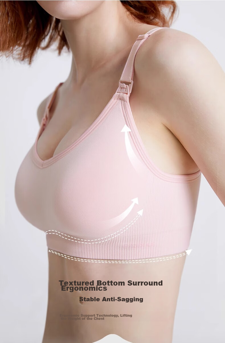 EMXEE, 2-Pack Nursing Bra, Push-Up And Shaping, Wireless, Breastfeeding Bra, Maternity Bra, Size L 16