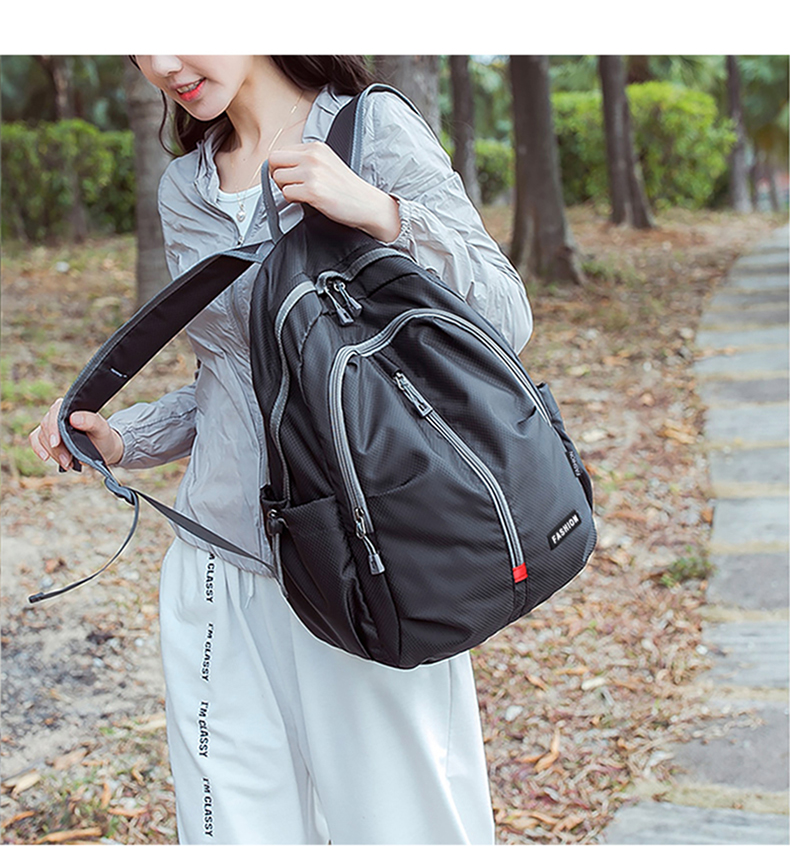 Viney Large Capacity Backpack for Women, Foldable Portable Skin Bag, Ultra-Light Water-Resistant Travel Outdoor Sports Backpack 7