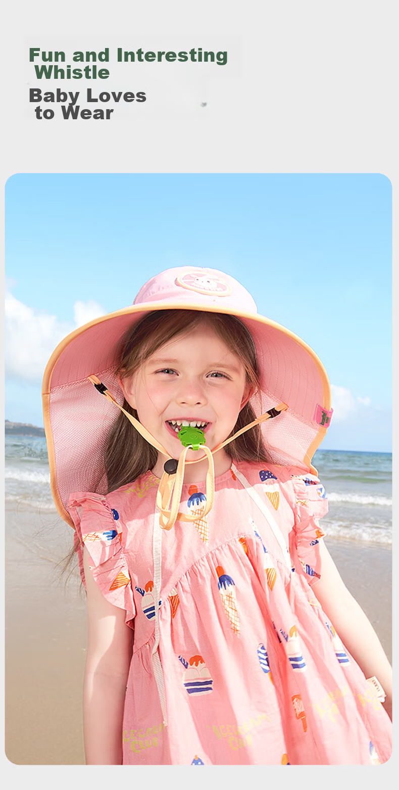 Kocotreekk Kids Sun Protection Hat Large Brim Summer Baby Sunshade Hat Boys Girls UV Protection Beach Hat 19