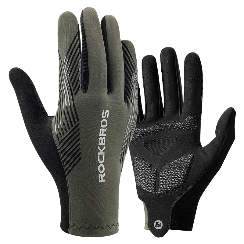 ROCKBROS Cycling Gloves, Road Long Finger Touchscreen Thin Breathable Bicycle Gloves, for Men And Women, Spring And Summer, XXL