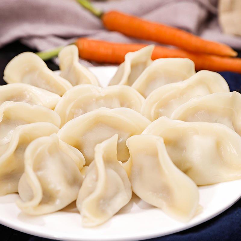 东来顺牛肉胡萝卜水饺435g（24只）饺子蒸饺煎饺早餐夜宵速冻清真食品