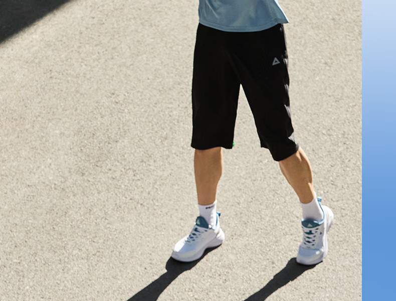 PEAK Men's Sports Shorts, Three-Quarter Length, Summer Quick-Dry Breathable Loose-Fitting Running Casual Pants, Athletic Shorts DF352441 5