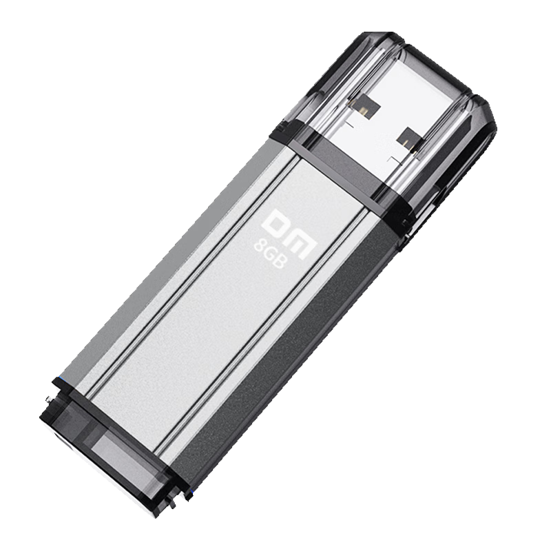 DM Daimai 8GB USB2.0 Flash Drive PD206, Silver, Small USB Drive for Bidding And Tenders, Enterprise Competition Computer Car USB Drive