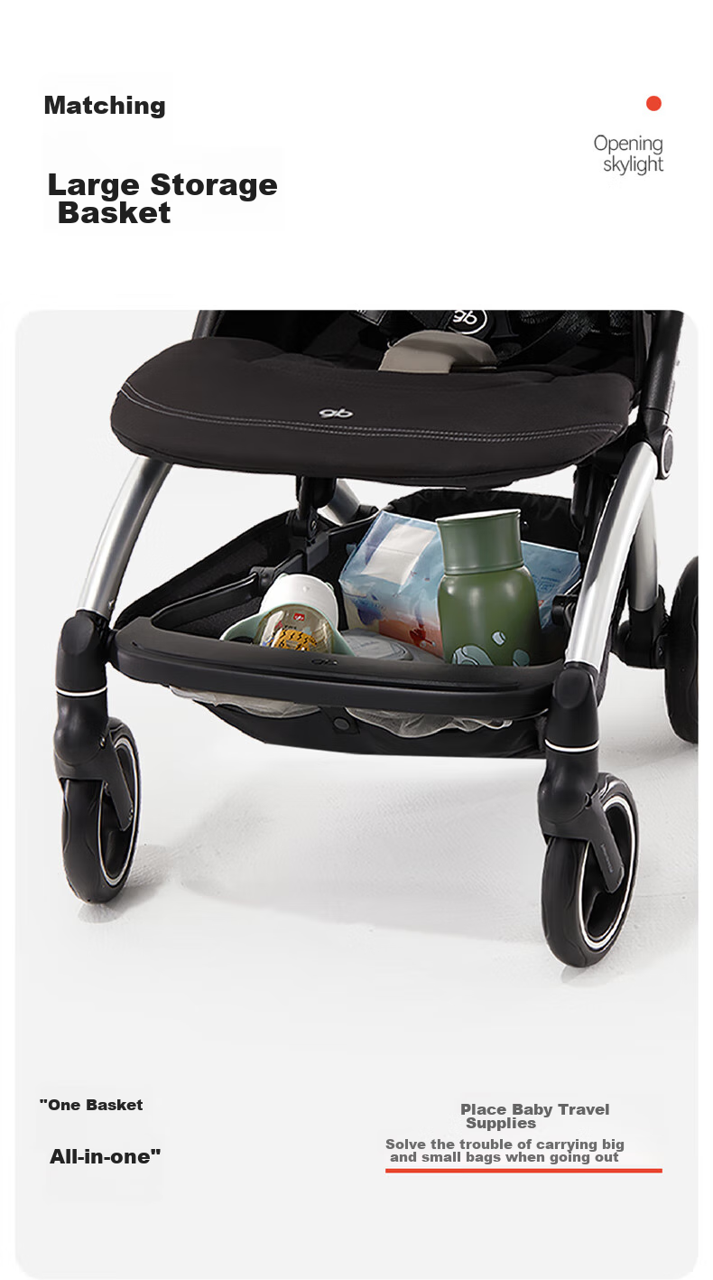 Gb Stroller, Can Sit And Lie Down, Pocket Car, Baby Walking Aid, Lightweight Foldable, Shock-Absorbing, Comfortable, Baby Stroller D850 16