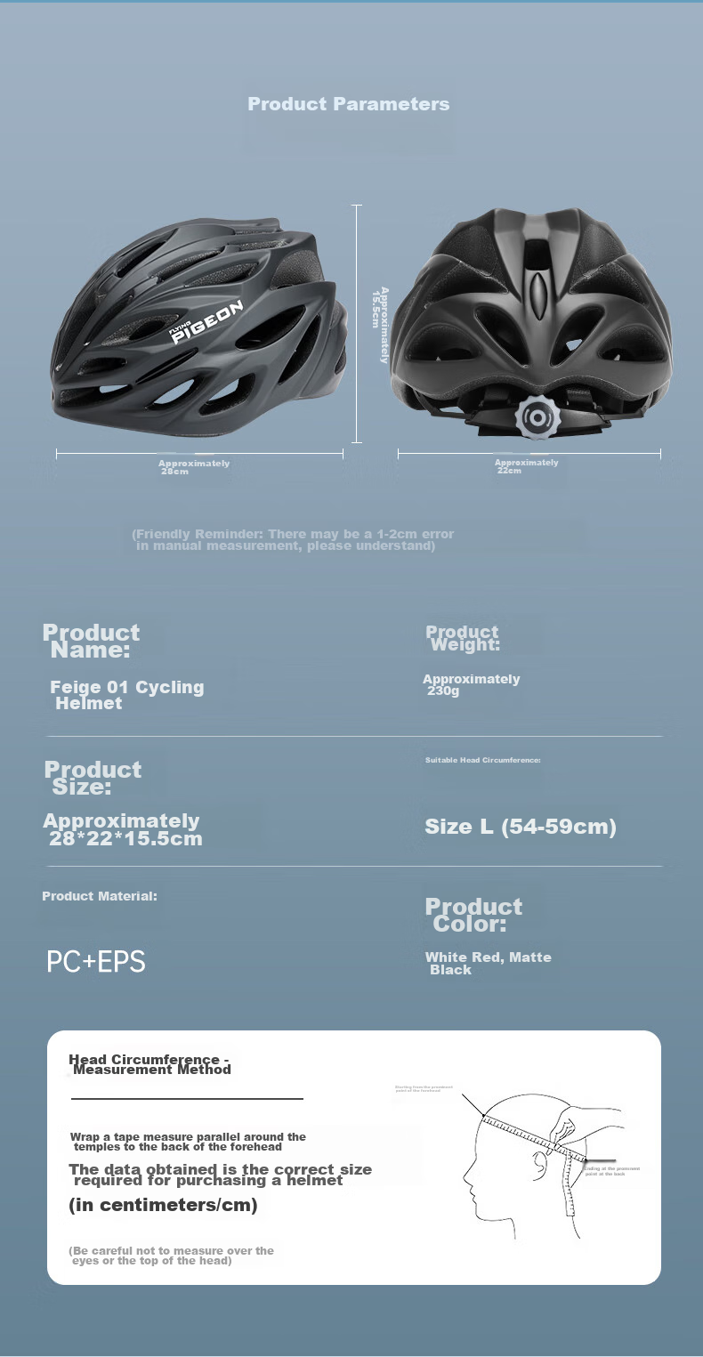 FG FLYING PIGEON Cycling Helmet for Men And Women, Mountain And Road Bike Safety Helmet, Commuter Bike Helmet, Youth Sports Integrated Molding Helmet 3